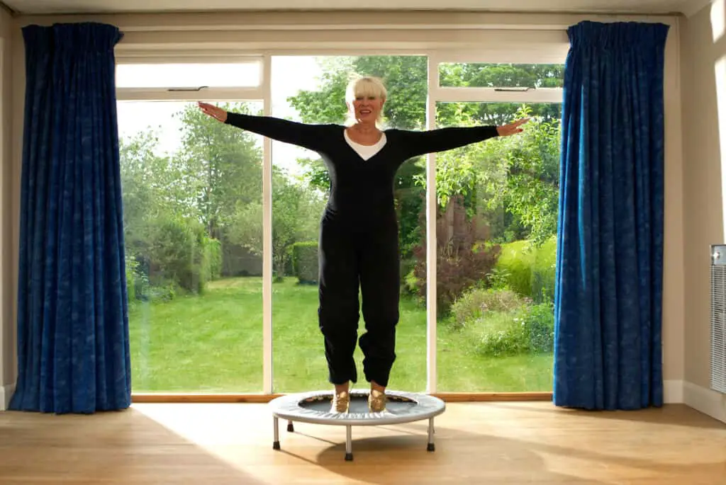 mini trampoline exercises for seniors