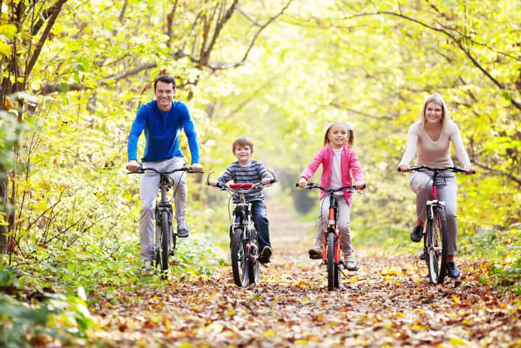 Family Playing Sports Together 