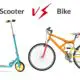 kick scooter vs bike